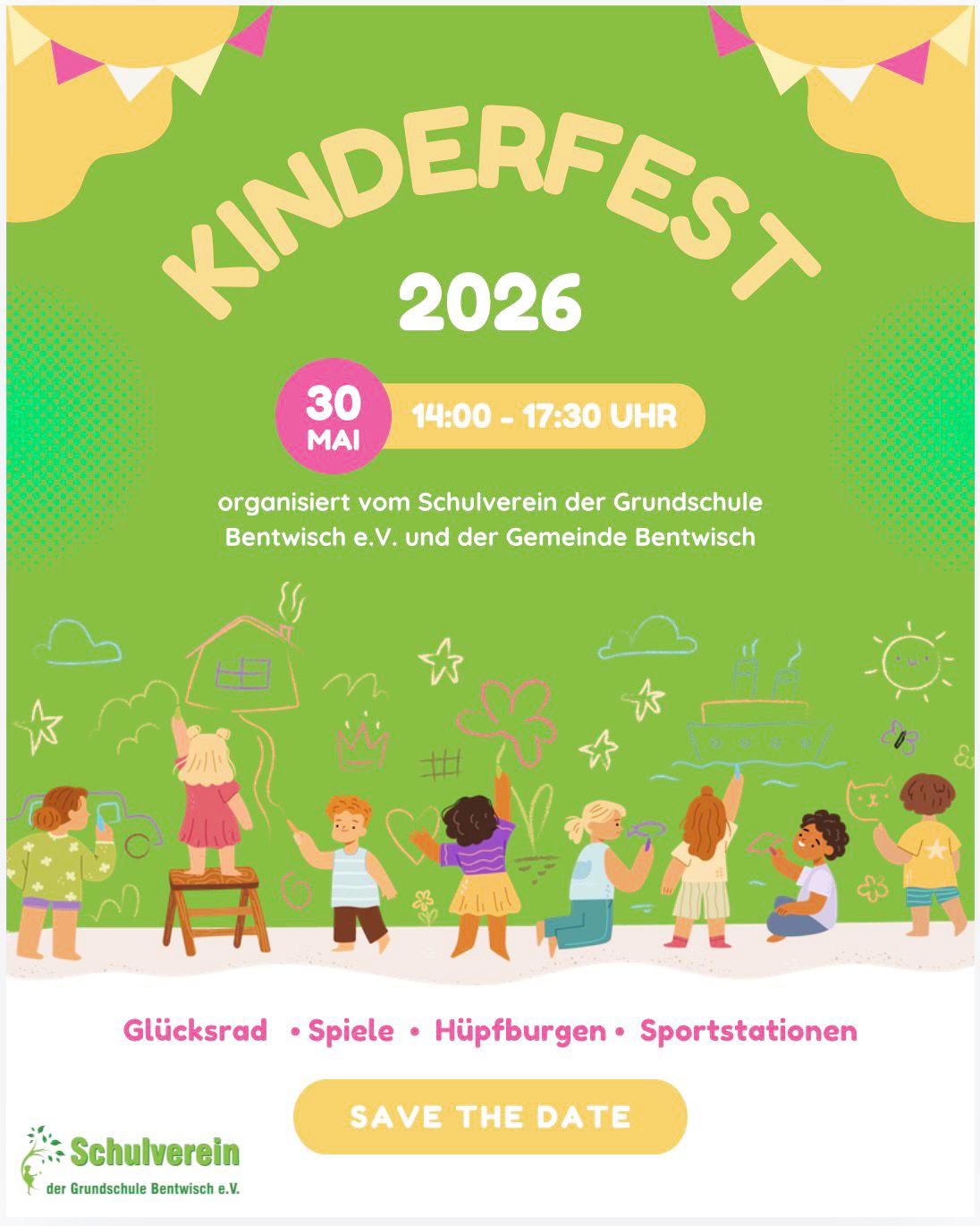 🎉 Erinnerung: Kinderfest 2026 in Bentwisch 🎉